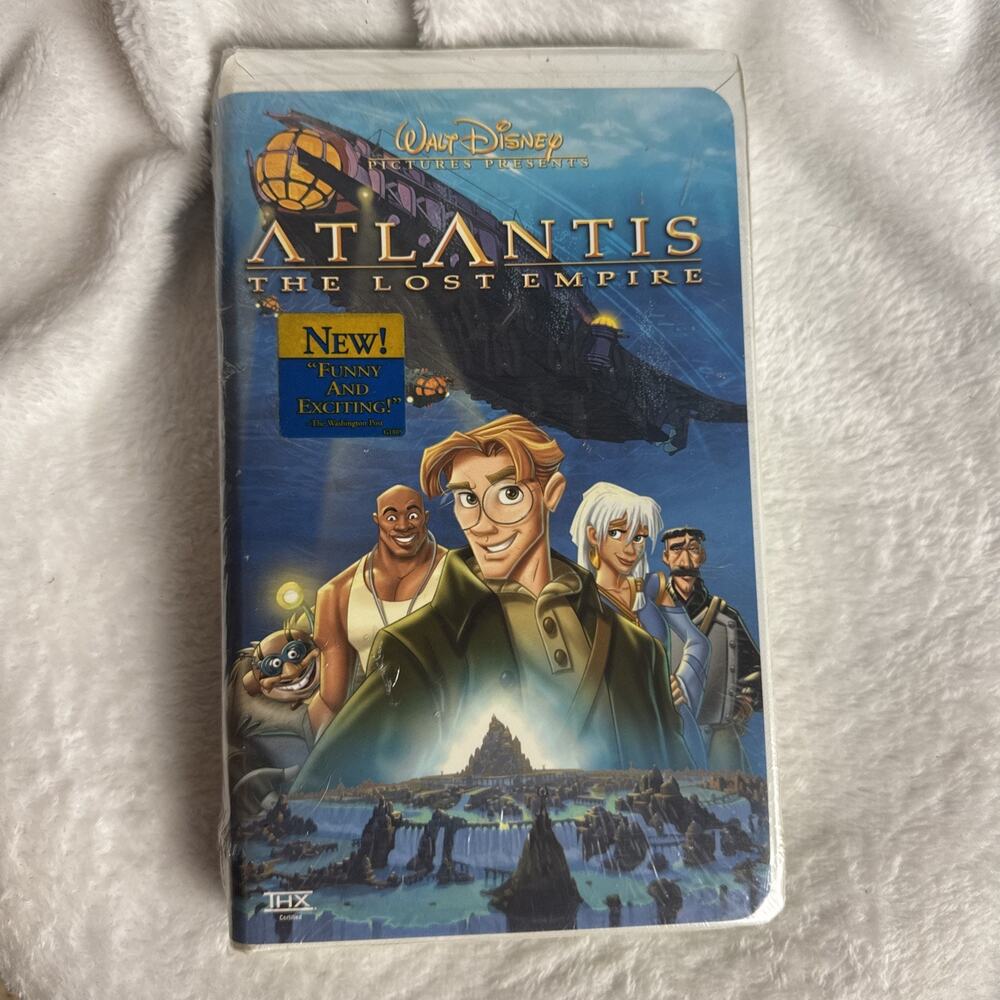Atlantis The Lost Empire VHS 2001 Animated Adventure Walt Disney SEALED NEW NIP